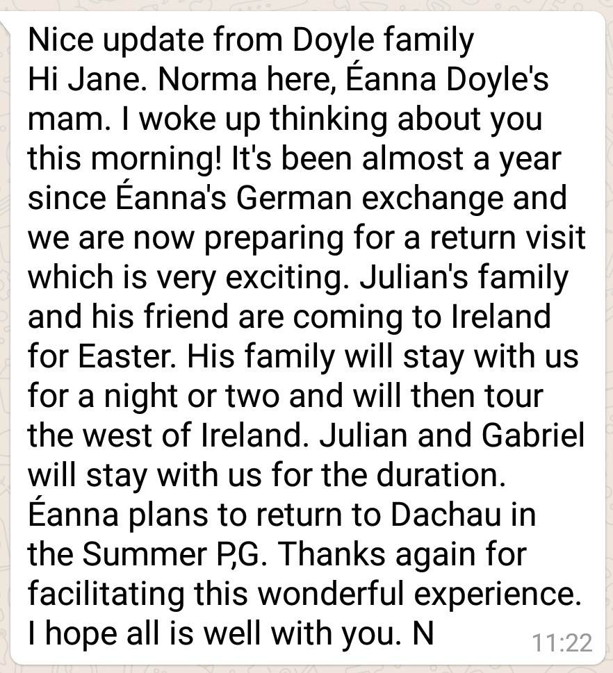 Schuleraustausch Feedbacks